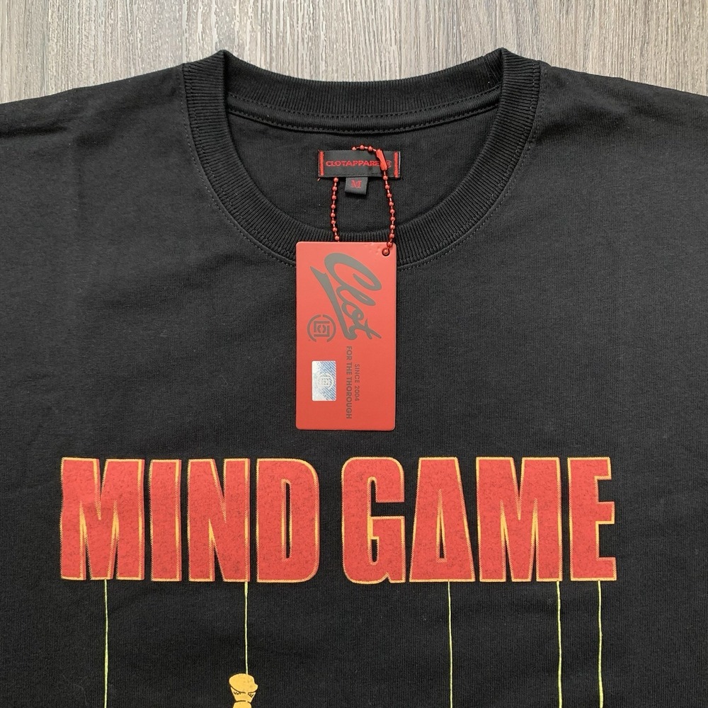 Clot Mind Game Black Tshirt  Medium New